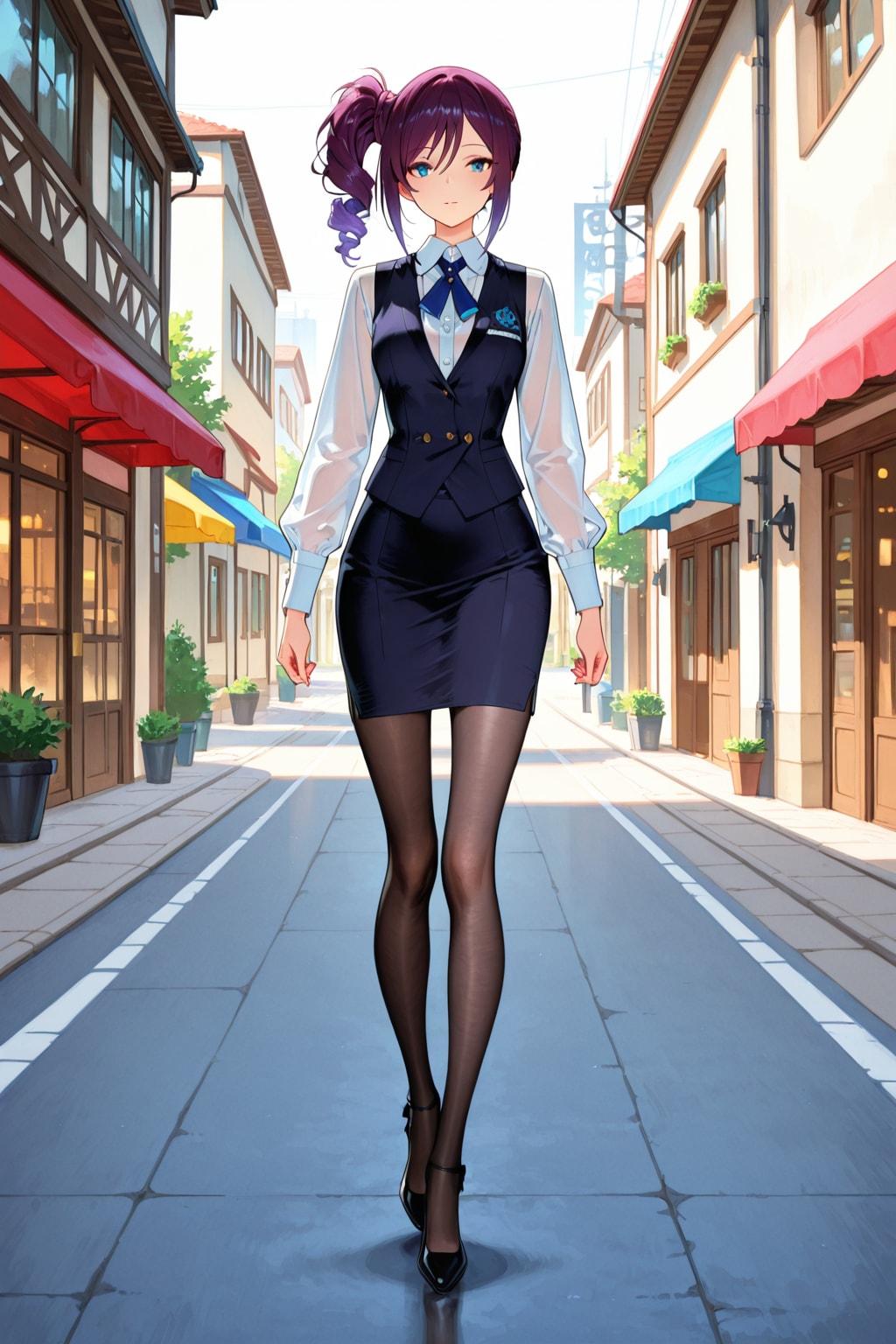 ドリルサイドポニーティル