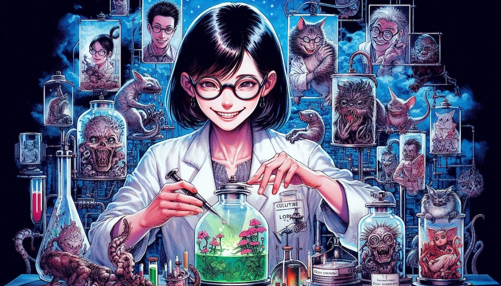 マッドな女博士と実験室の愉快な仲間（被験体）達♪・・被験体との仲は良好♪