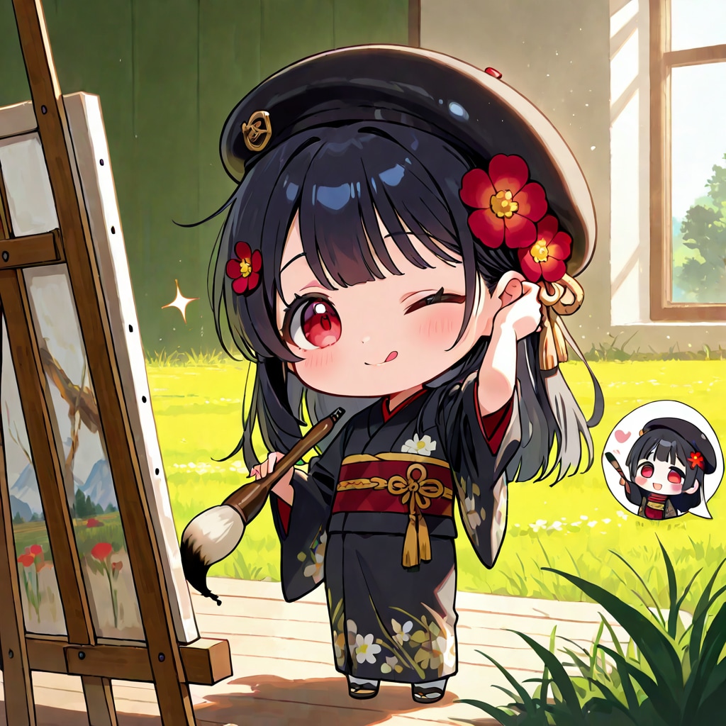 お絵描きミニトキヒメ