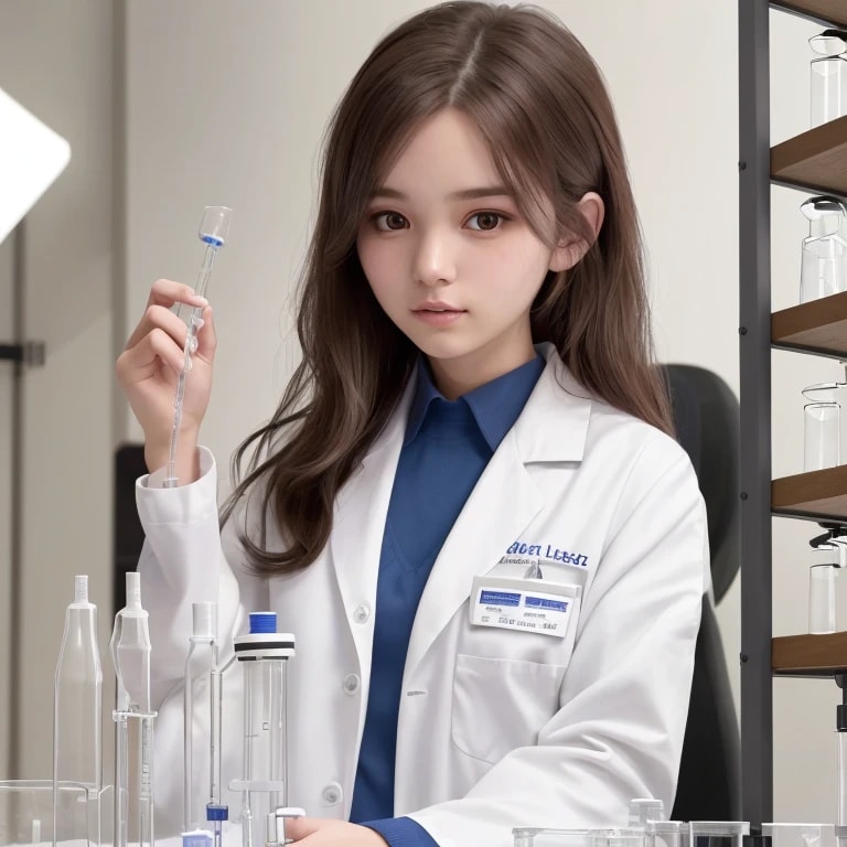 黒髪ロングで白衣の美女２２１ | の人気AIイラスト・グラビア