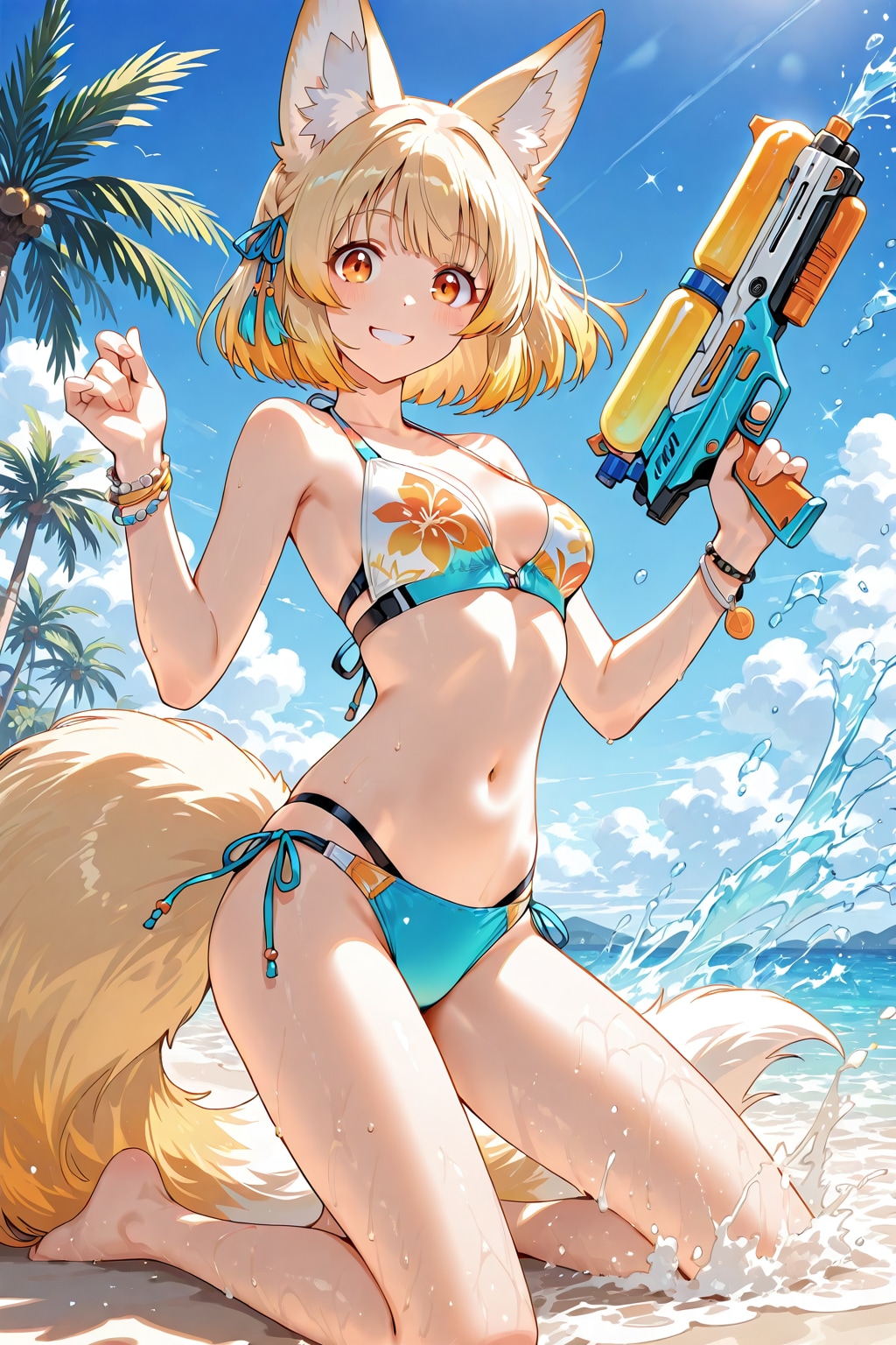 ヒナタの水遊び