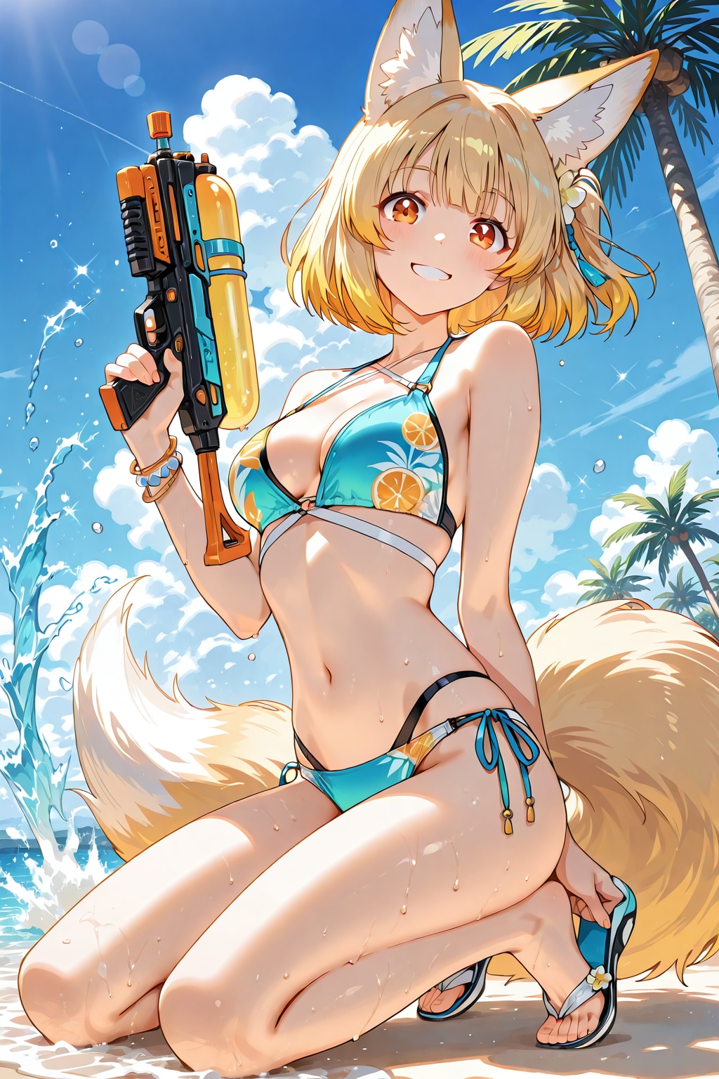 ヒナタの水遊び