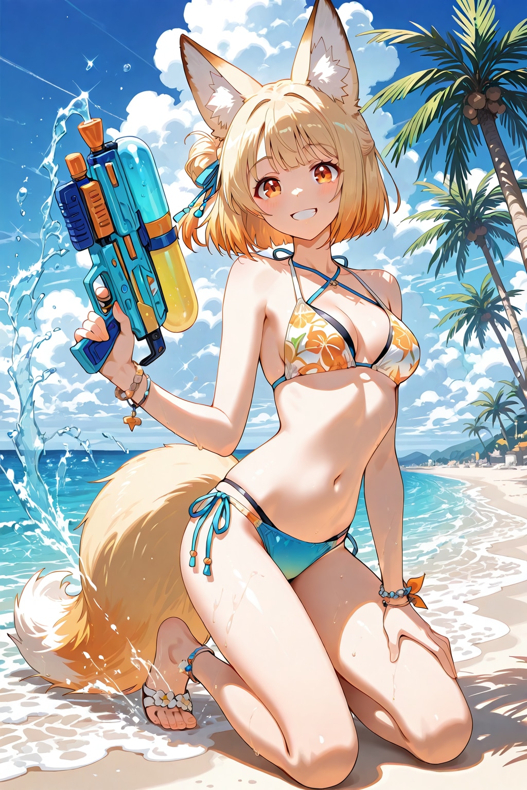 ヒナタの水遊び