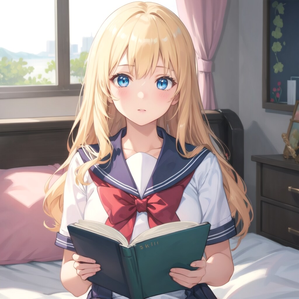 本を読むちちぷいちゃん