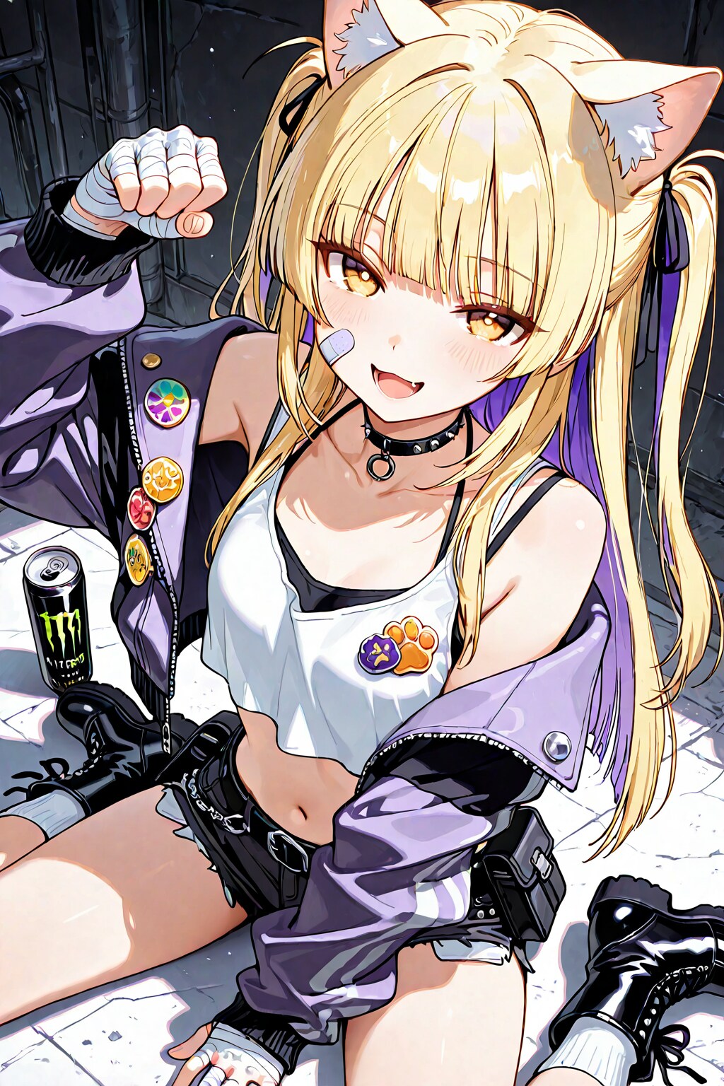 猫耳祭り2日目に参加する住所不定少女(企画参加) | の人気AIイラスト・グラビア