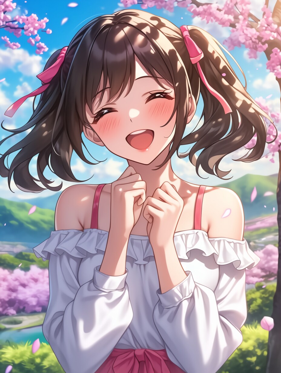 笑顔でお花見