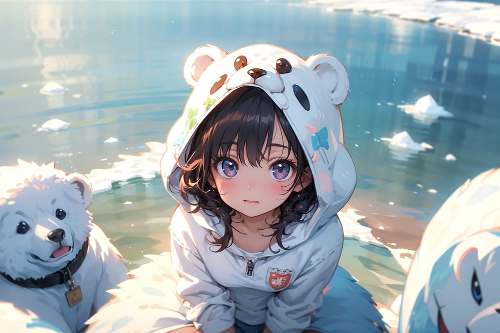 しろくまのきぐるみ（モデル: TOPAZ）