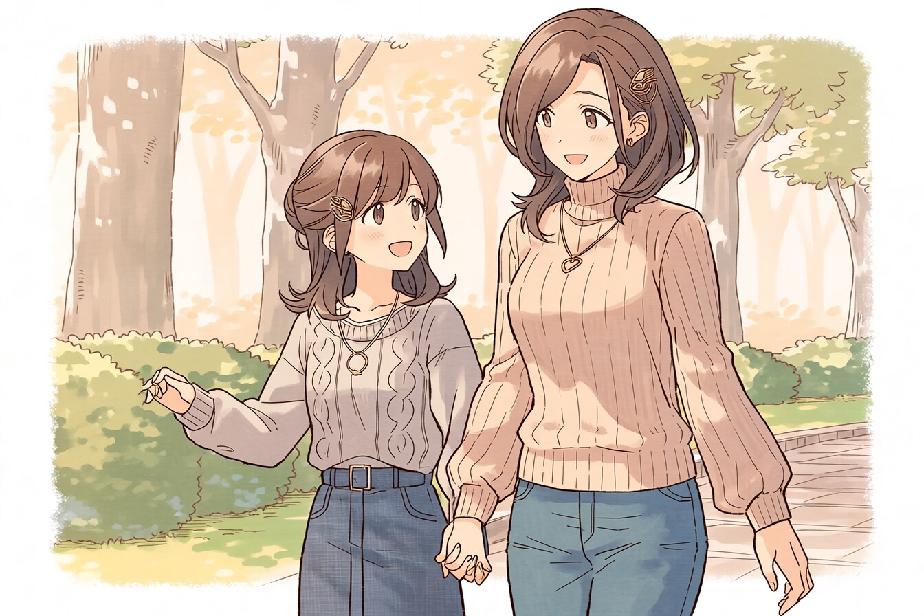 母と娘255 | の人気AIイラスト・グラビア