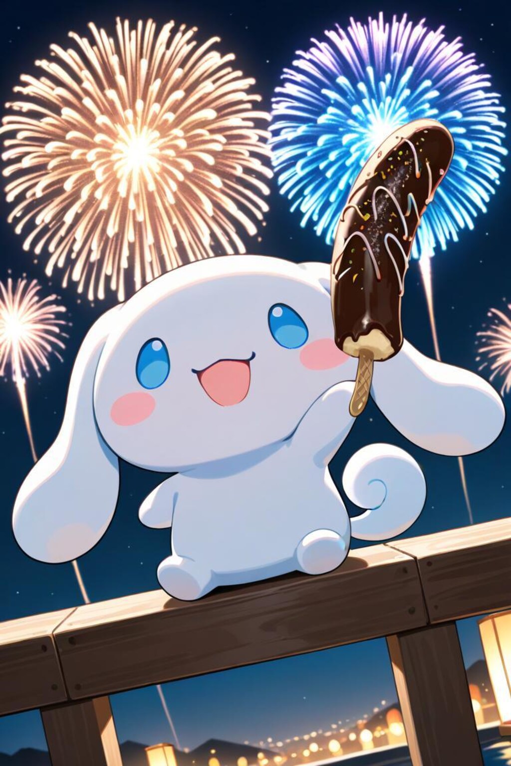 シナモロール　夏祭り