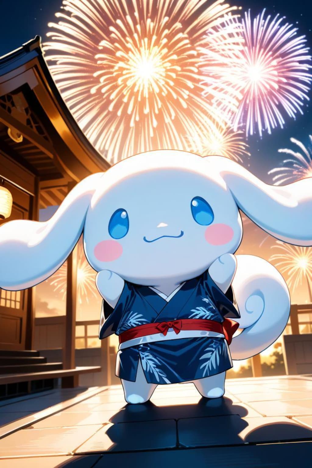 シナモロール　夏祭り