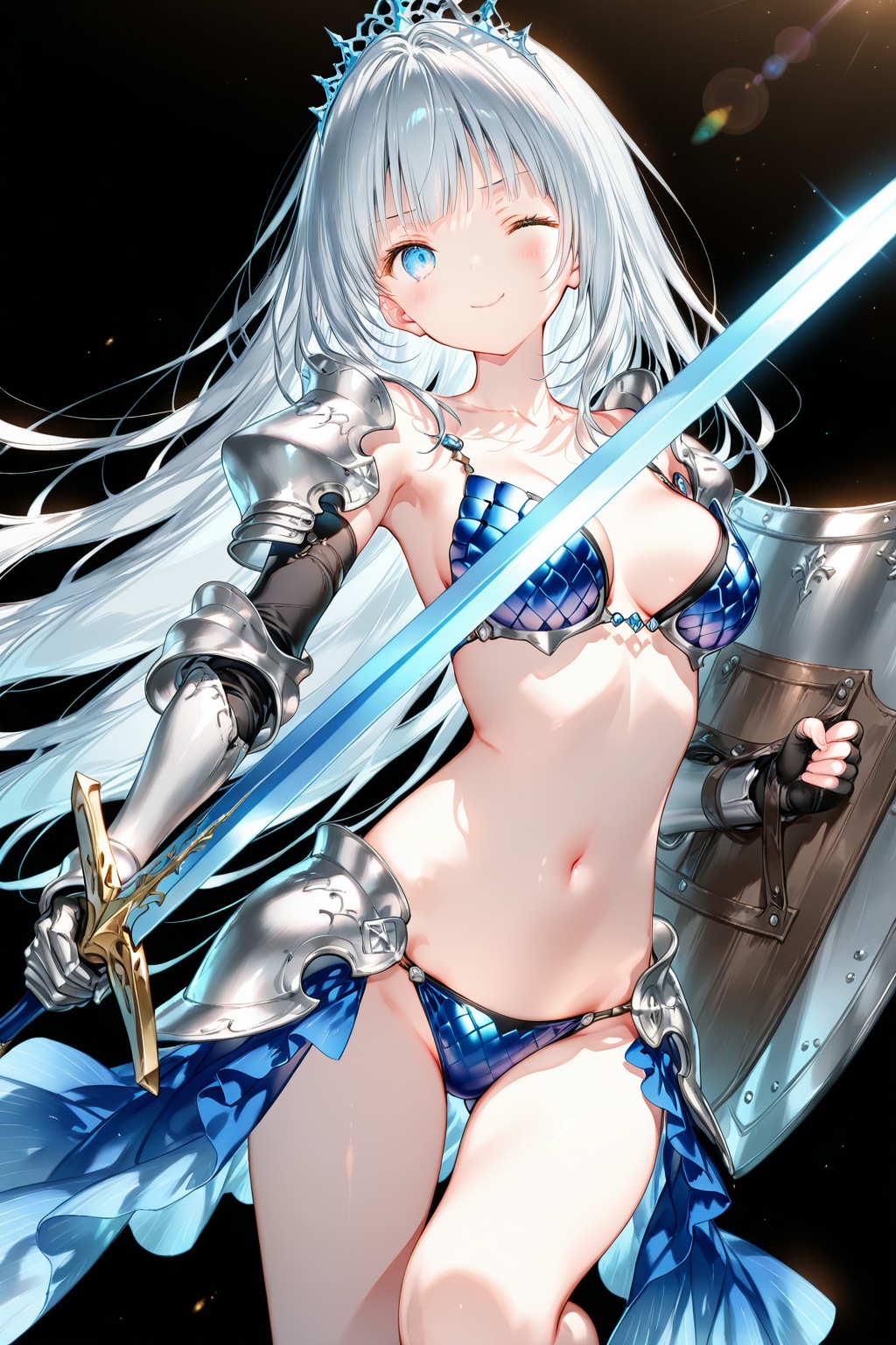 姫騎士フィギュアで戦闘シーン