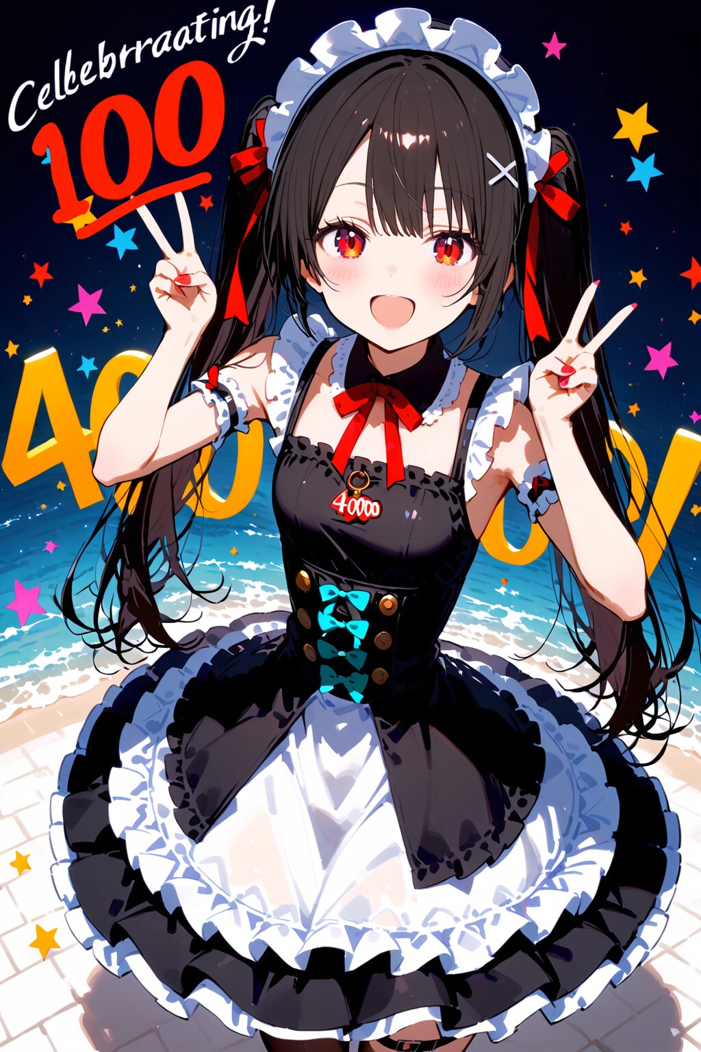 [40000いいね感謝]黒髪黒ドレス(100点満点の結果ね！！)_20250324