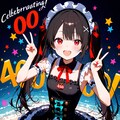 [40000いいね感謝]黒髪黒ドレス(100点満点の結果ね！！)_20250324 2枚目