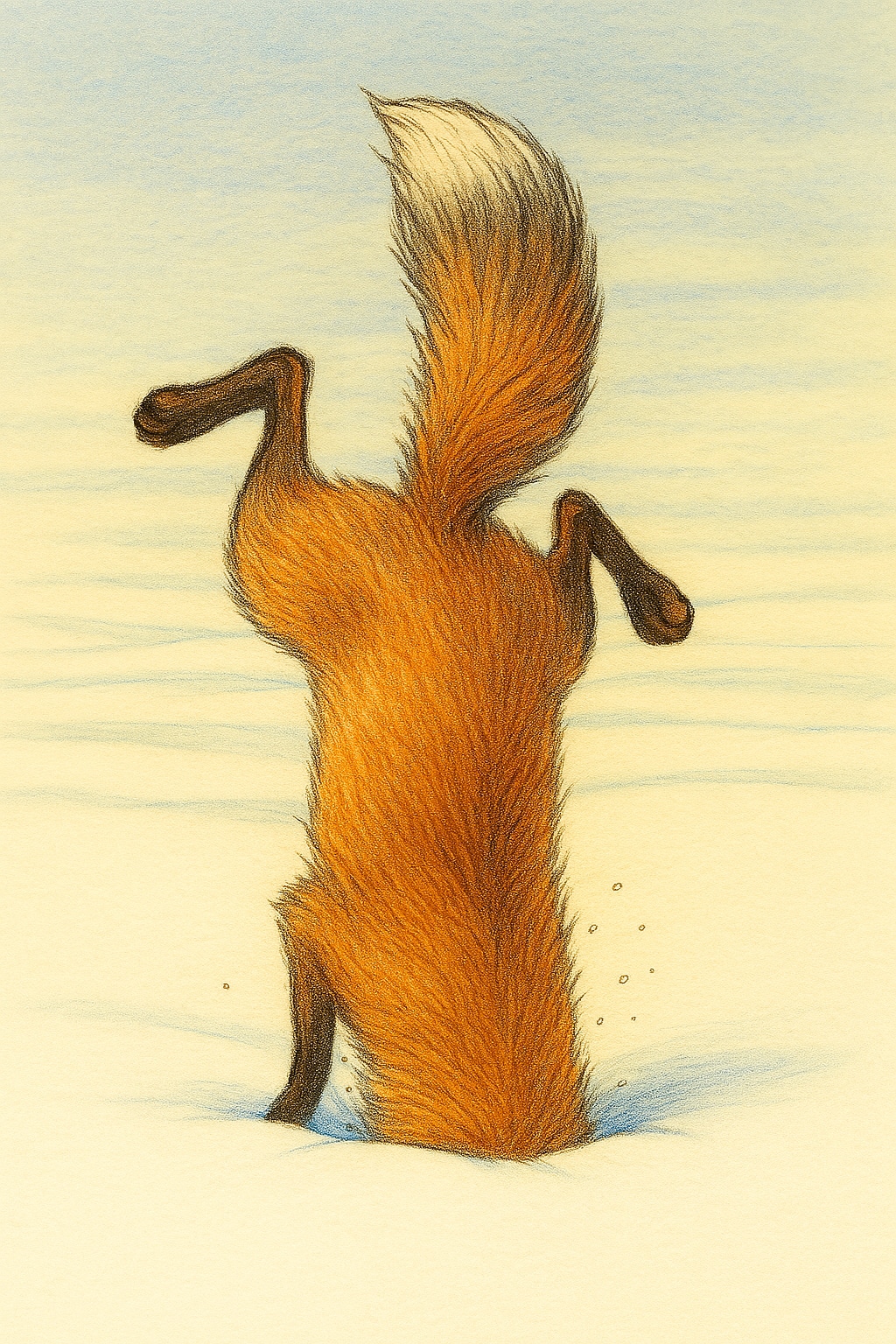 雪国のキツネさん