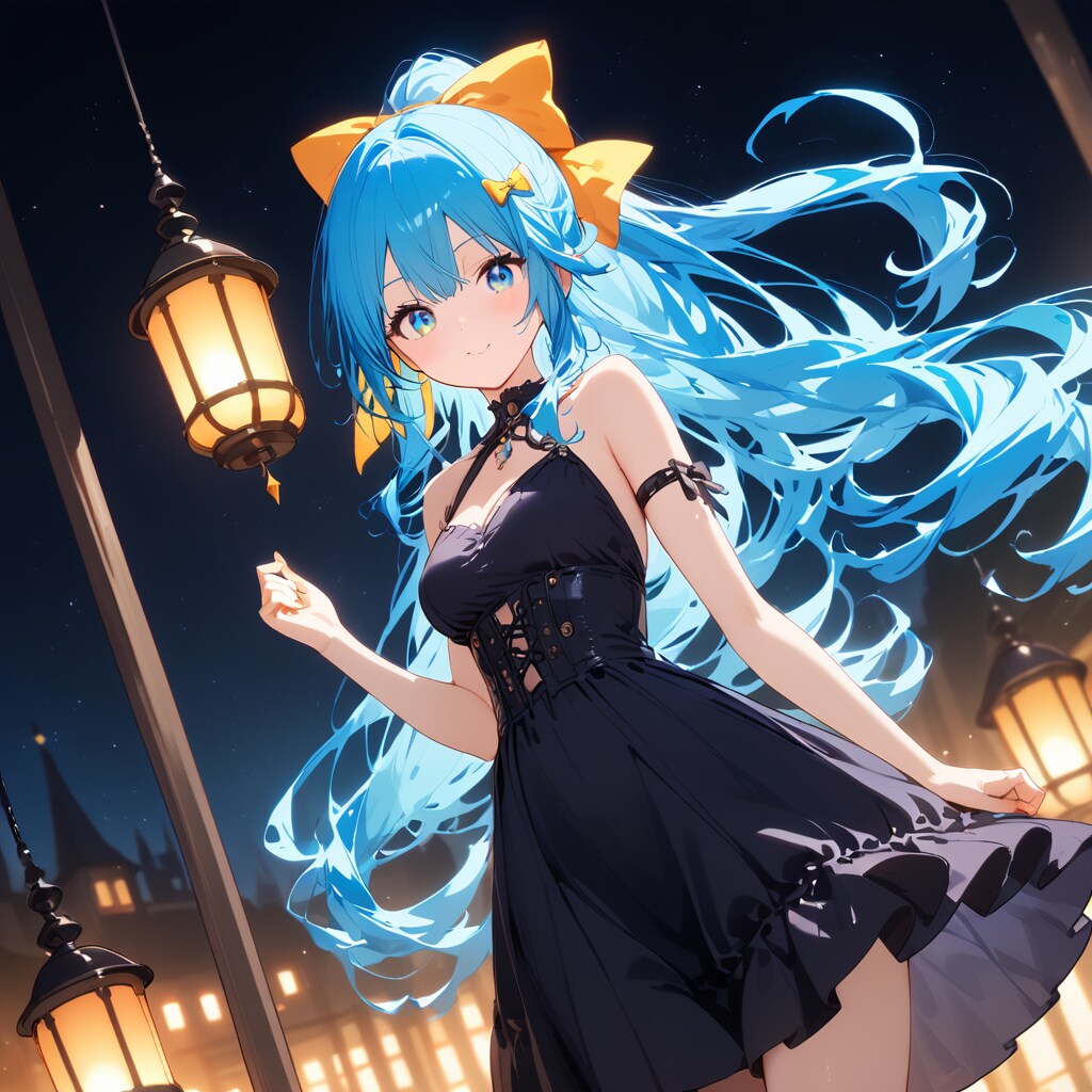 水色の魔法使いの少女