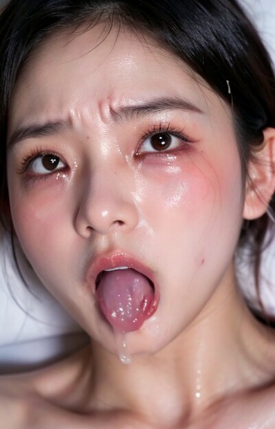 お口から垂れている