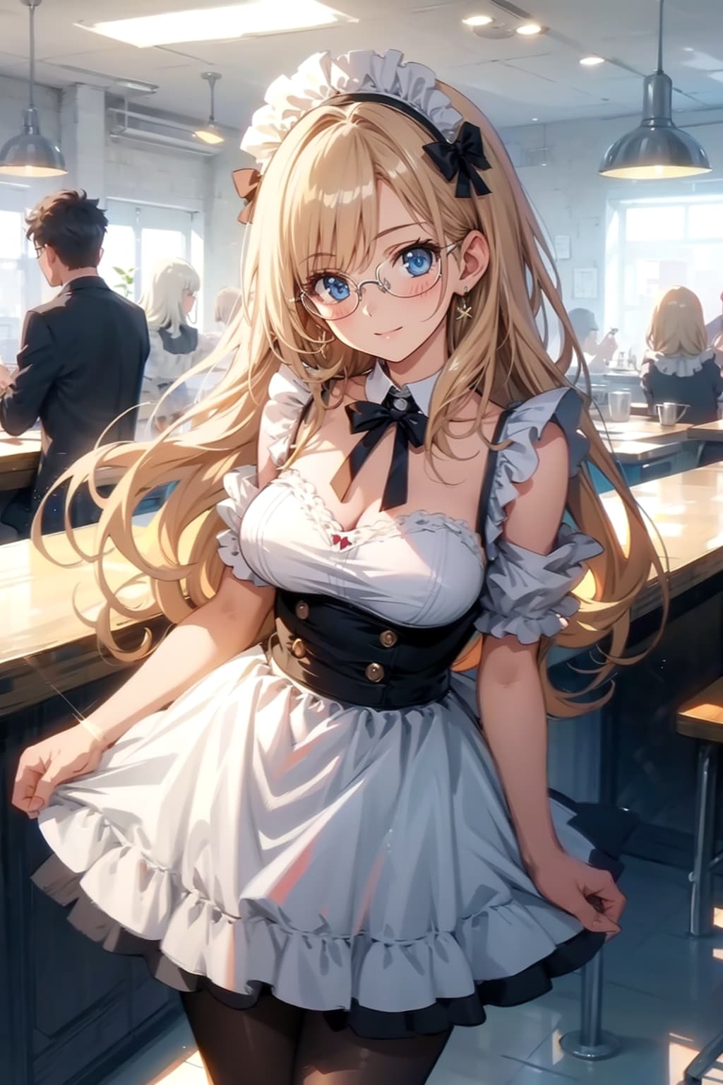 メガネ美少女メイド