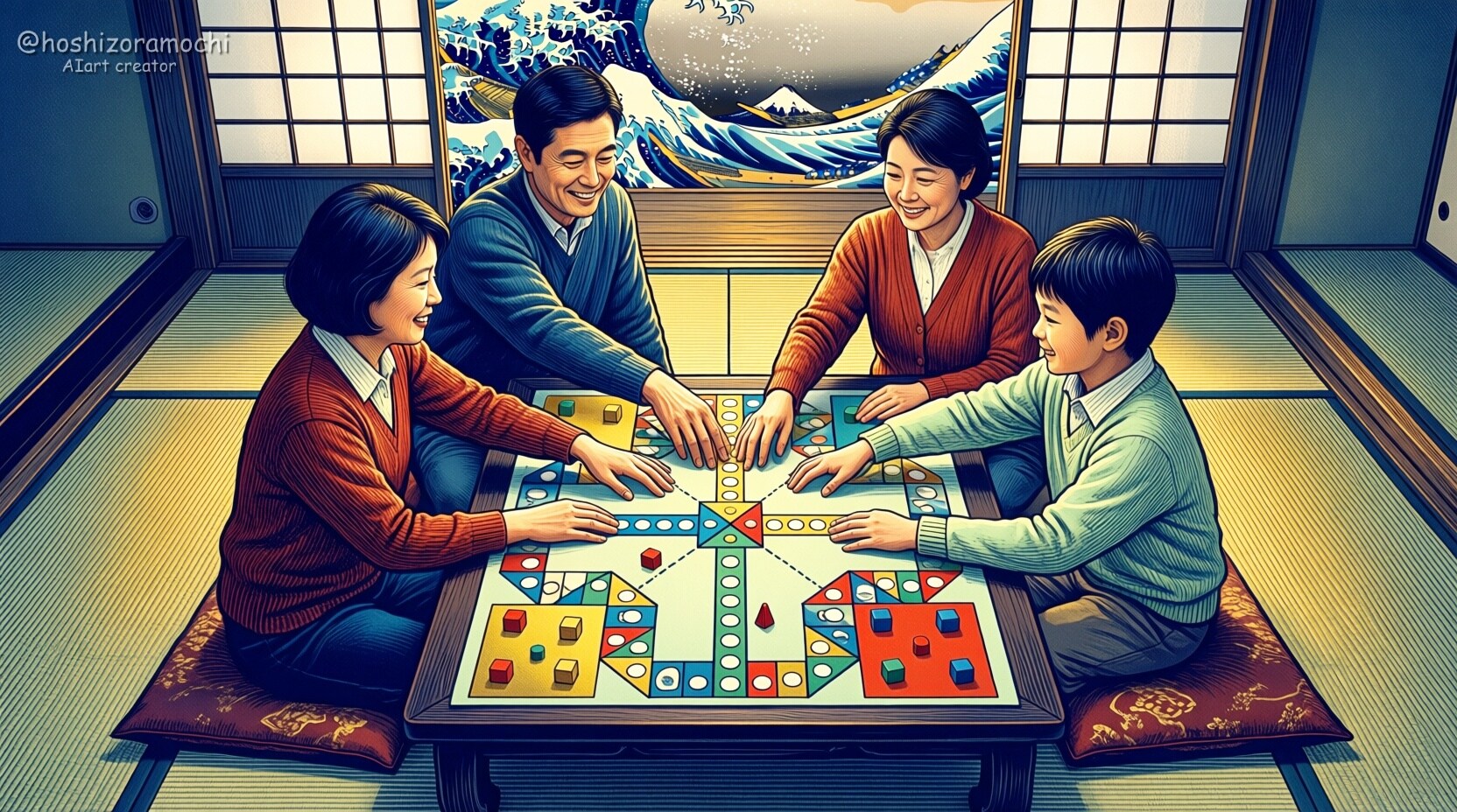 囲む時間が、希望を紡ぐ | の人気AIイラスト・グラビア
