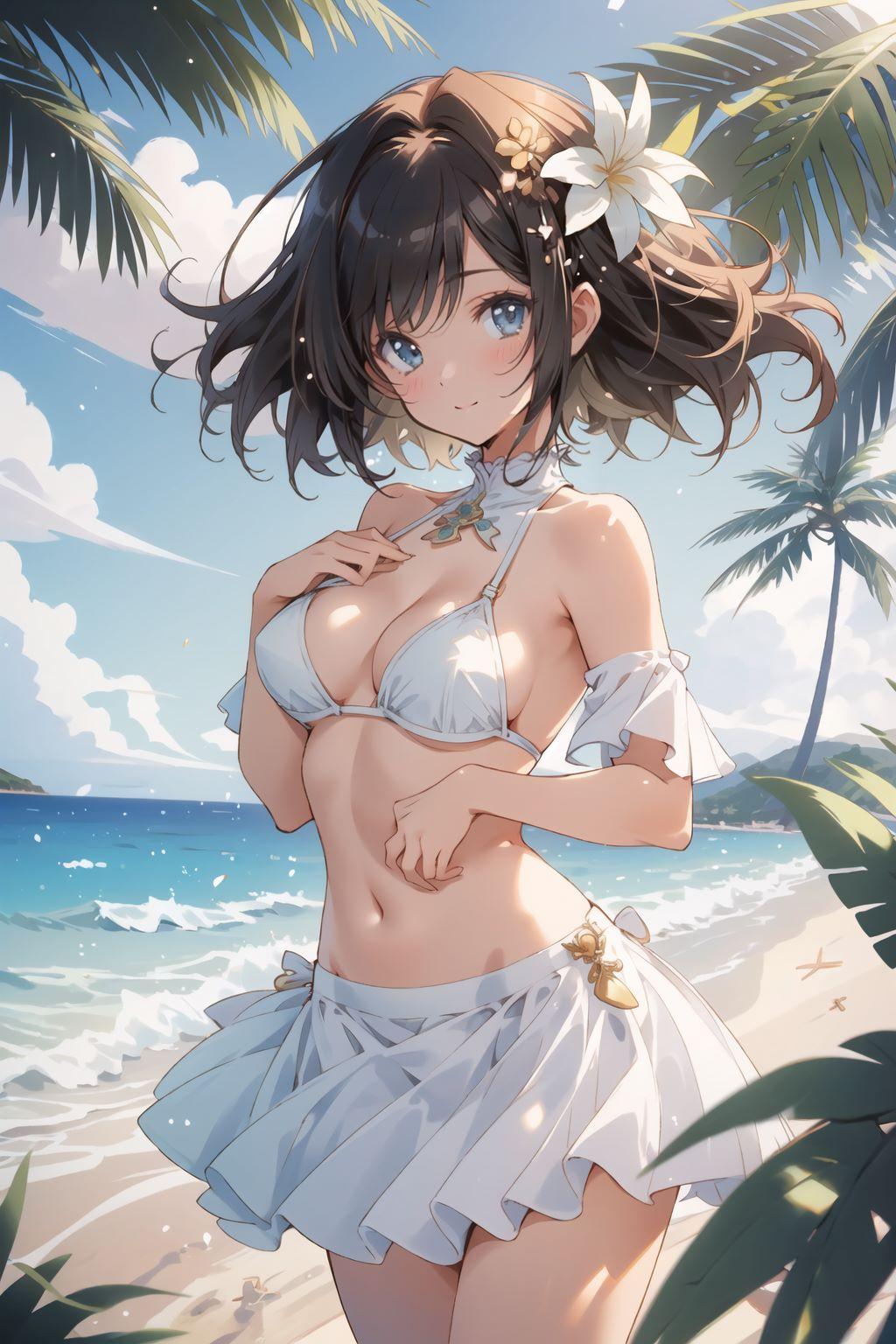 海辺の少女