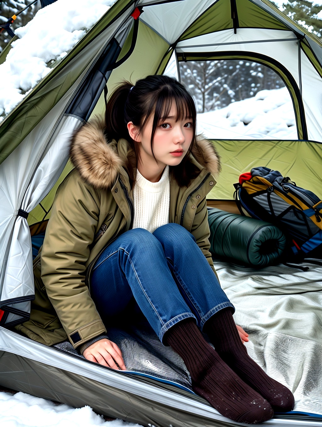 冬のキャンプはかなり厳しい