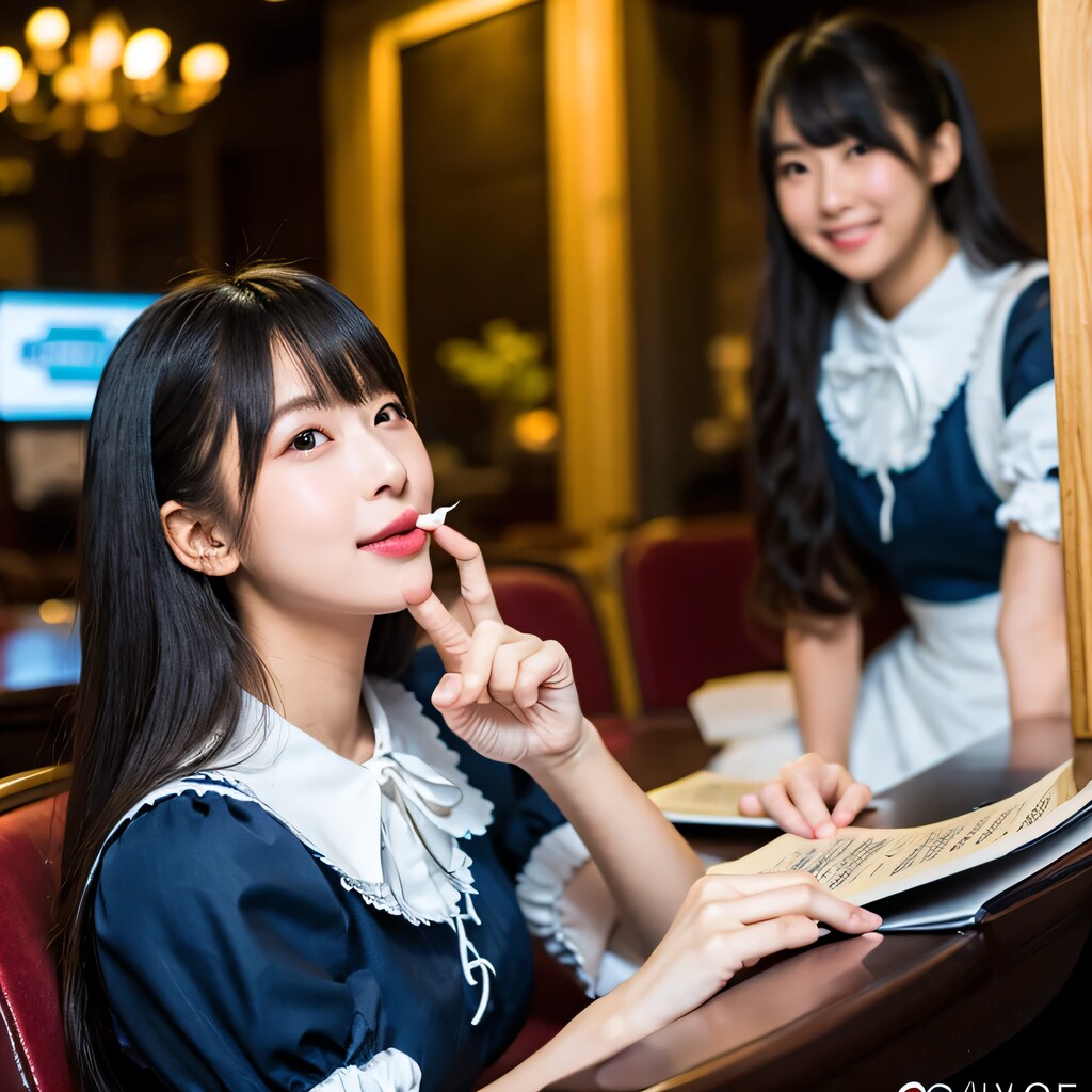 黒髪ロングで漫画喫茶の美女たち