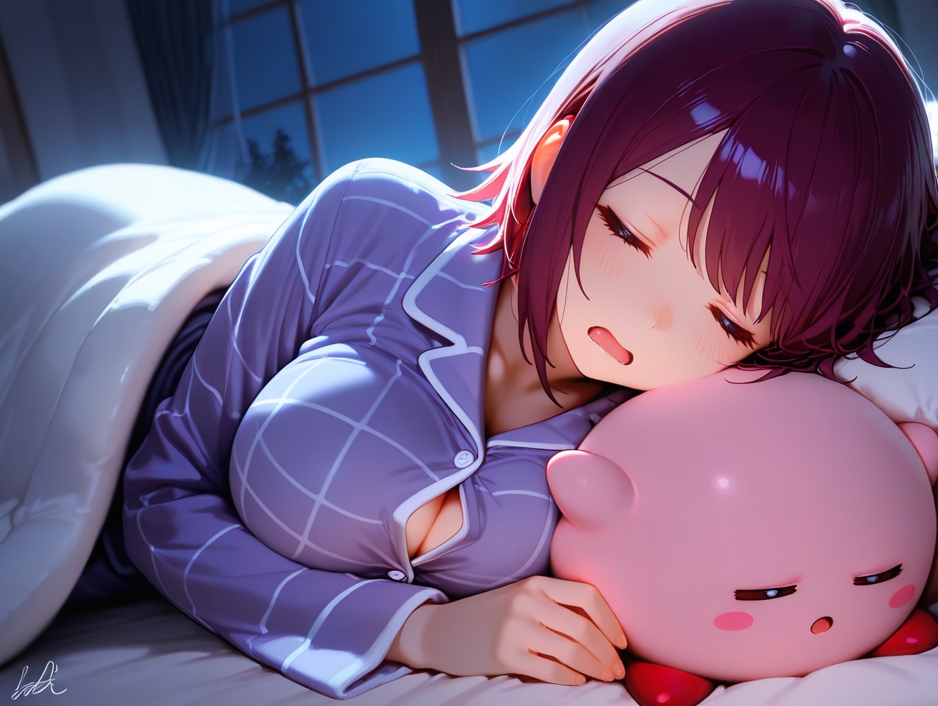 おやすみなさい（挨拶メイドの芽衣ちゃん） | の人気AIイラスト・グラビア