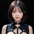 ボンテージでポロリ 2枚目