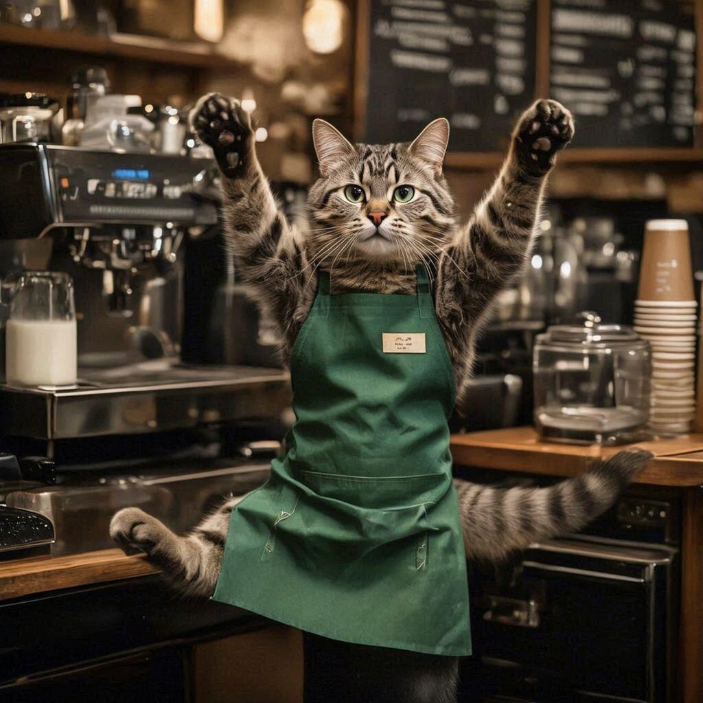 スタバ店員の猫