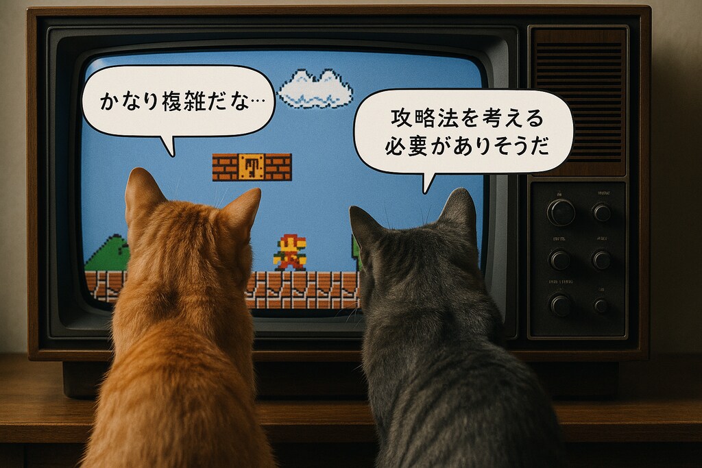 チャトピちゃんでゲームを見てるねこさんに喋ってもらった