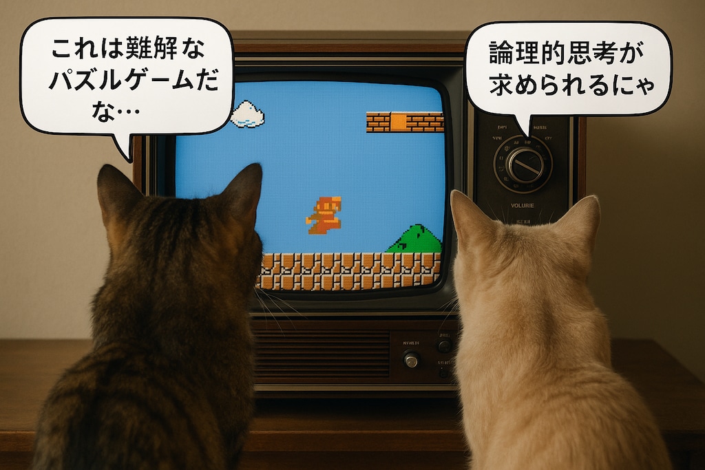 チャトピちゃんでゲームを見てるねこさんに喋ってもらった