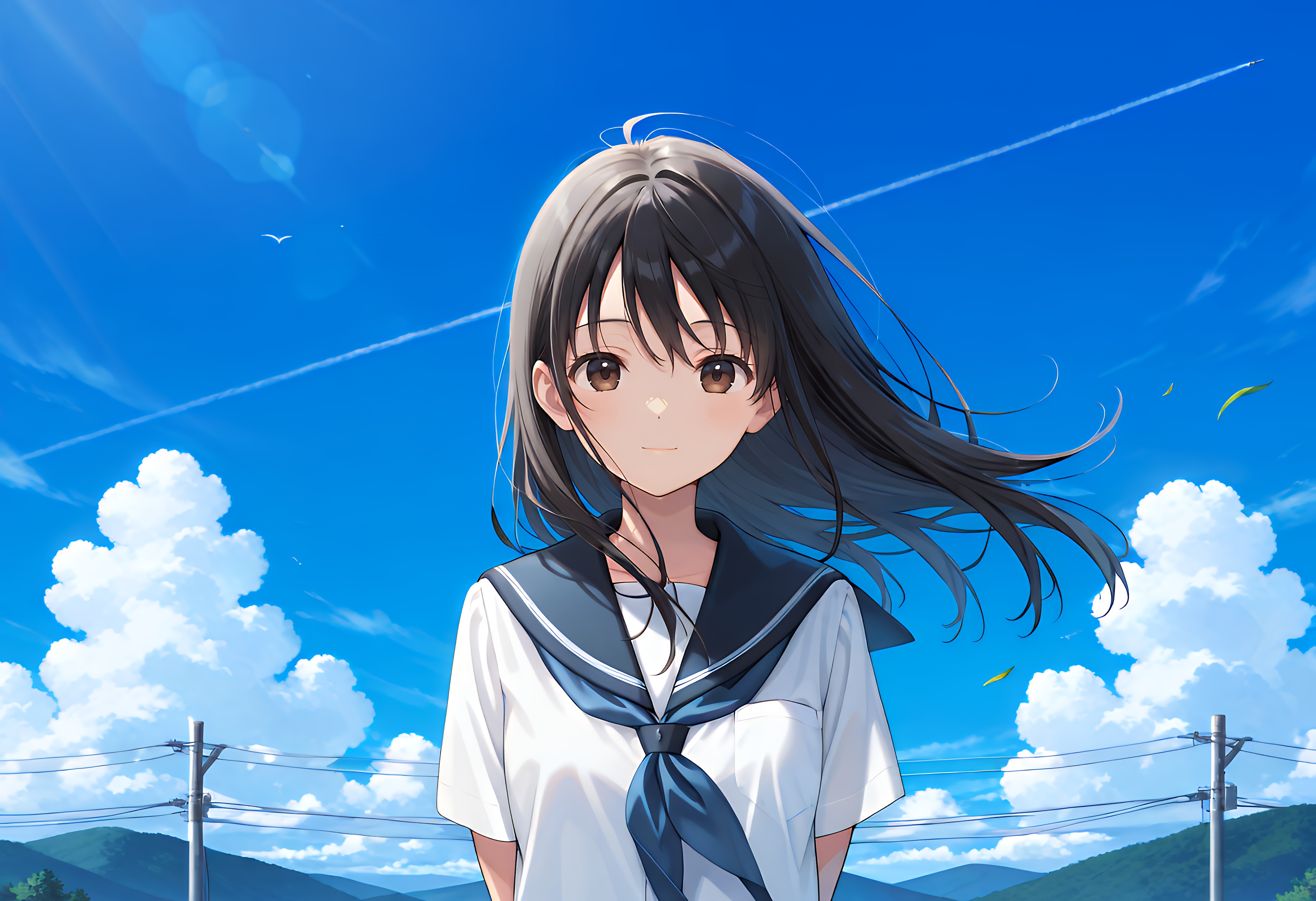 青に黒