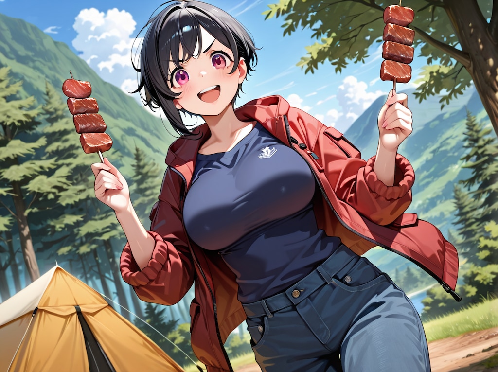 「ほらっ！焼けたよー✨」