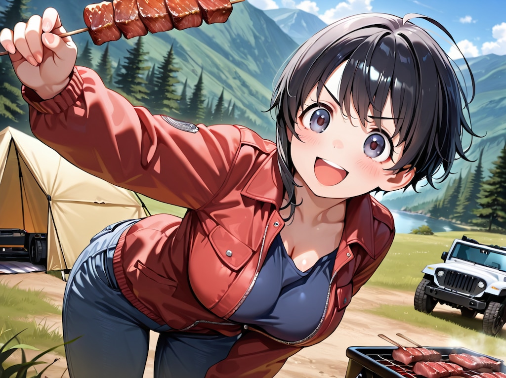 「ほらっ！焼けたよー✨」