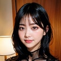 黒レオタードLoraでポロリ 4枚目