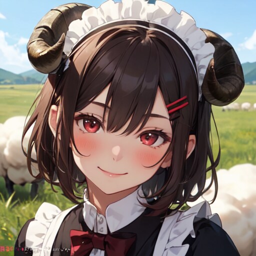 羊メイド | の人気AIイラスト・グラビア