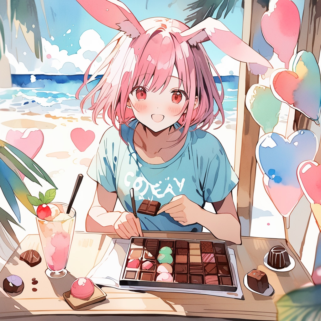 チョコ盛り放題 | の人気AIイラスト・グラビア