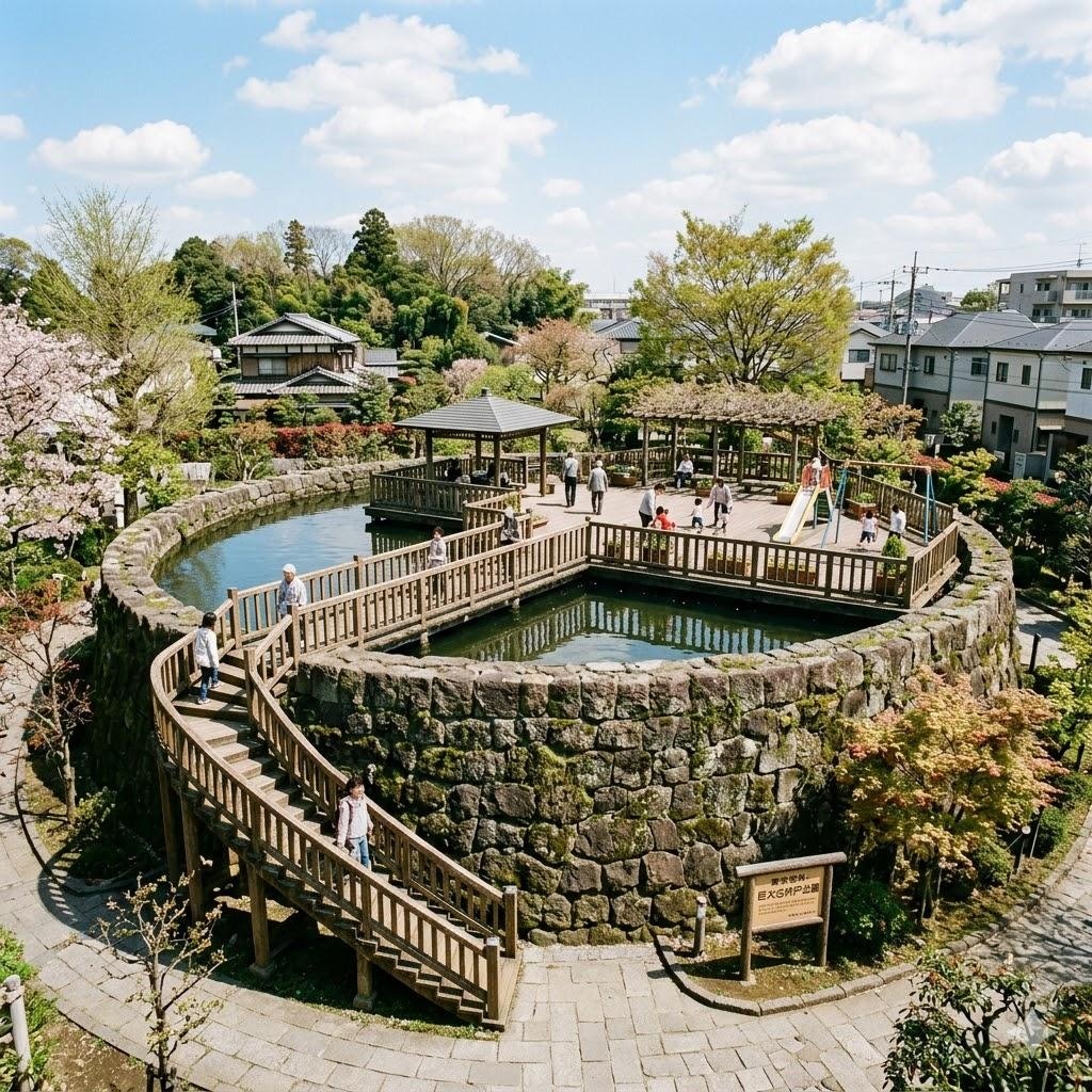 井戸の上の公園