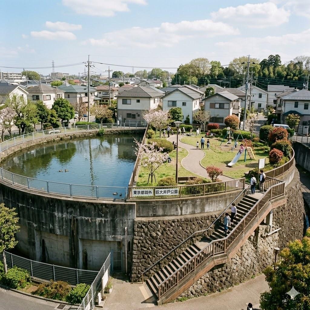 井戸の上の公園