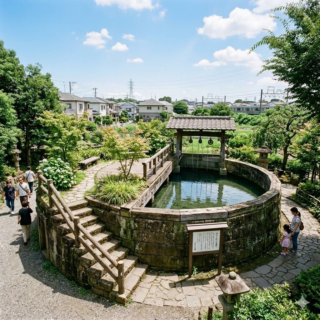 井戸の上の公園