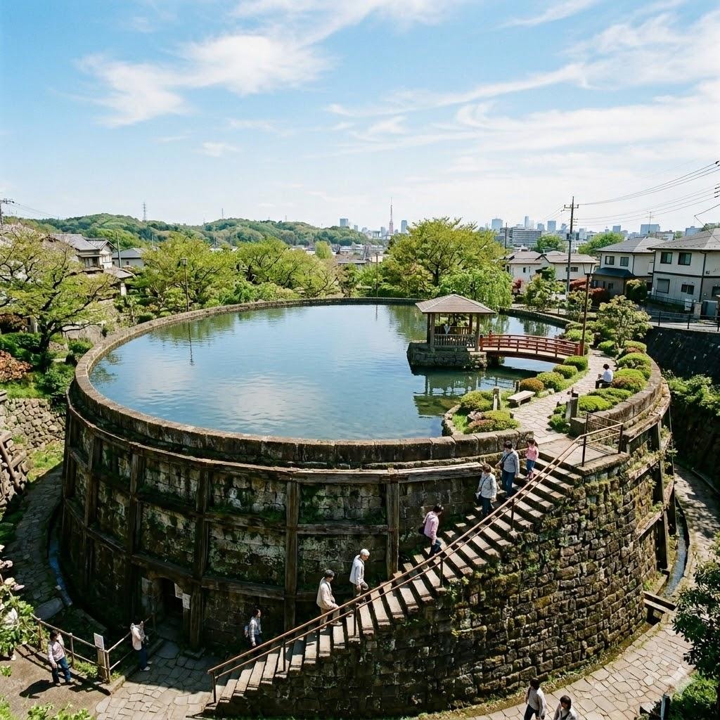 井戸の上の公園