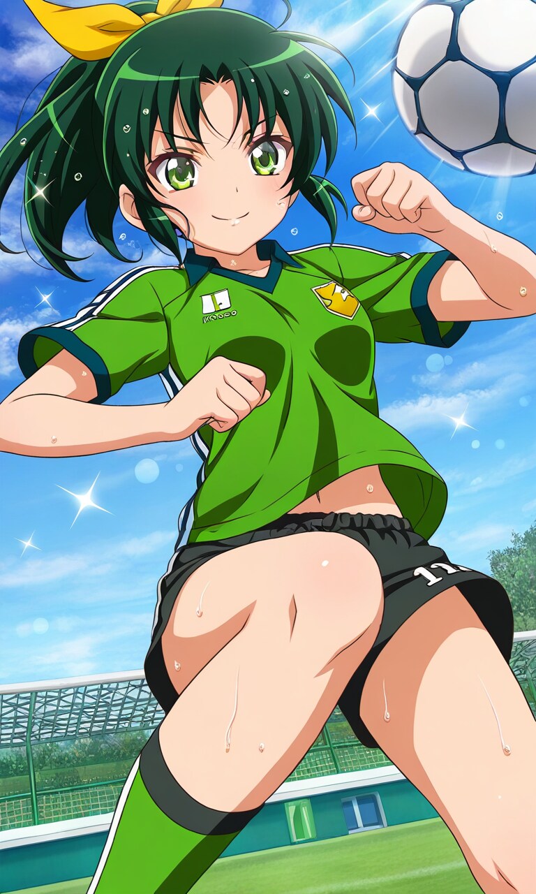 サッカー少女⚽緑川なお。 | の人気AIイラスト・グラビア