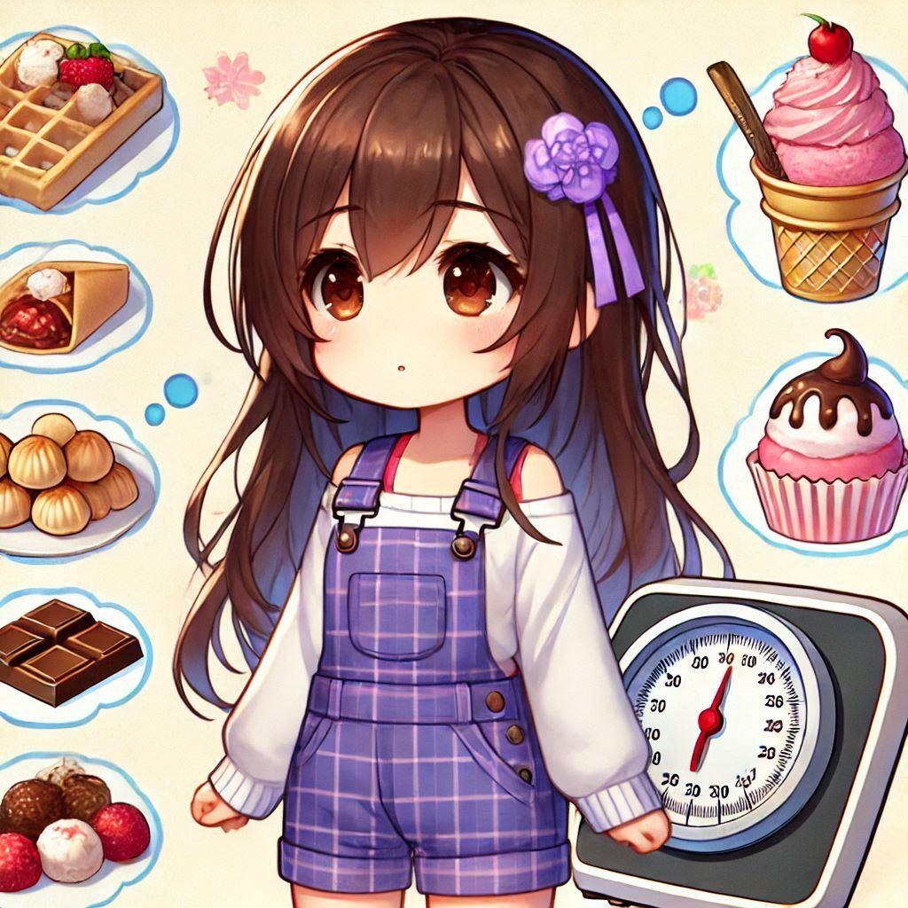 スイーツが気になる女の子