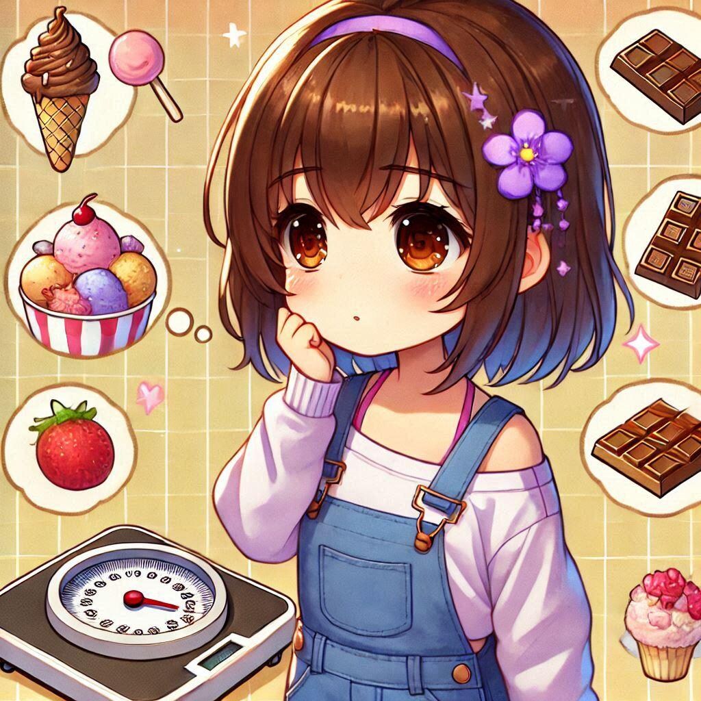 スイーツが気になる女の子