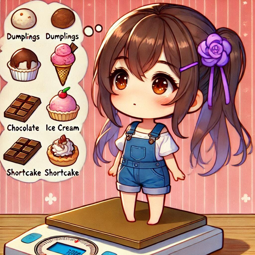 スイーツが気になる女の子