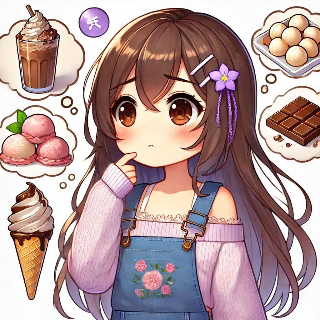 スイーツが気になる女の子
