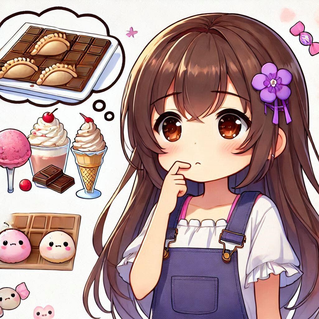 スイーツが気になる女の子