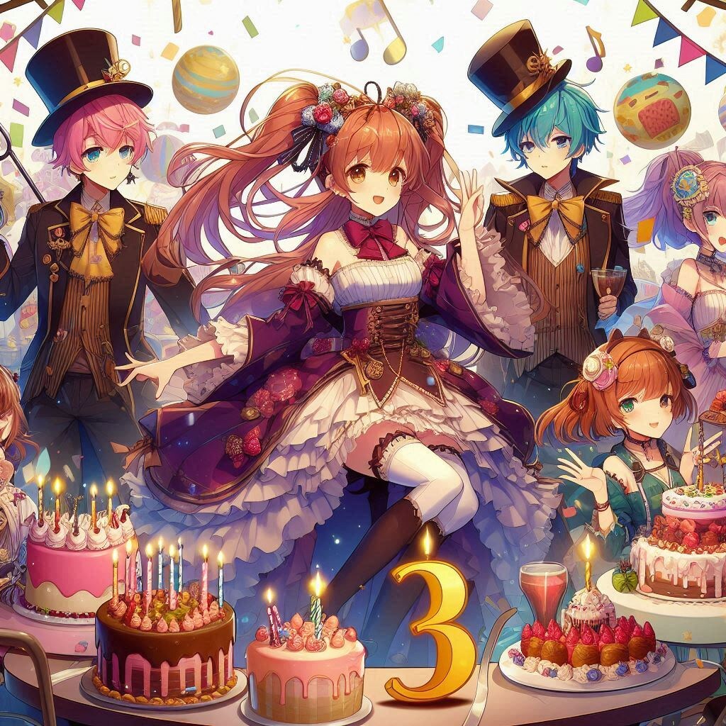 3周年おめでとう！