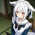 しょんぼり狐耳メイド 2枚目