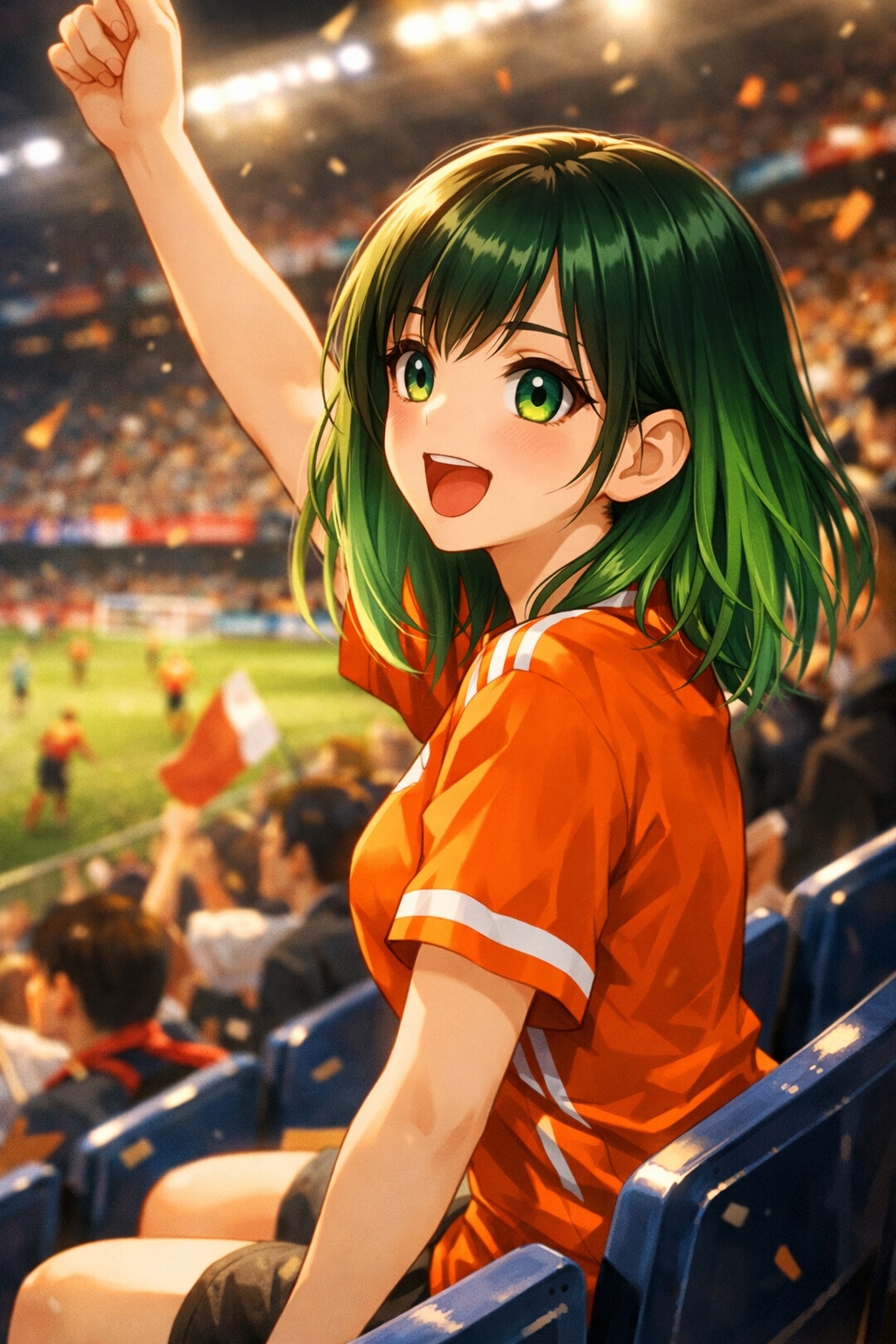 cheering