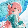 紫陽花とレインコート～振り向きver～ 3枚目